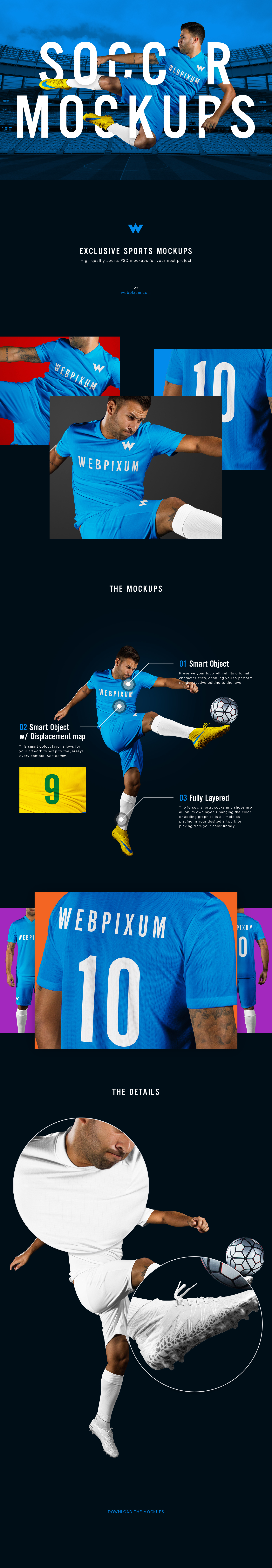 Jersey mockup | 40+ free . Soccer Kit Mockups And Free Psd Webpixum Sports Mockups