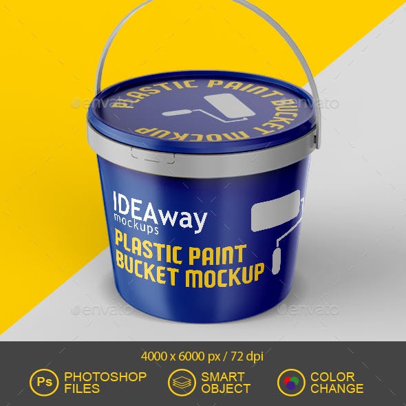 The best bucket mockup that you can get the idea how your design looks on this bucket and its to let you showcase your packaging, branding and product label . 300 Best Paint Bucket Mockup Templates Free Premium