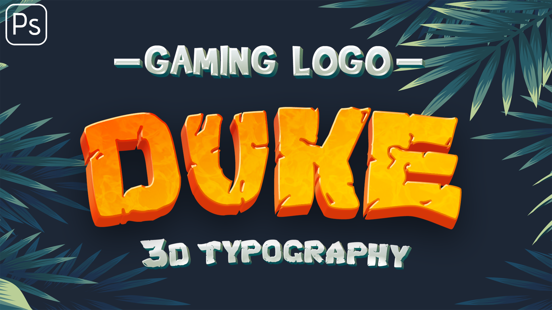 A metal layer style can be used to create text effects for video games. How To Create 3d Logo Text Effect In Photoshop 3d Text Free Download Illphocorphics Illphocorphics