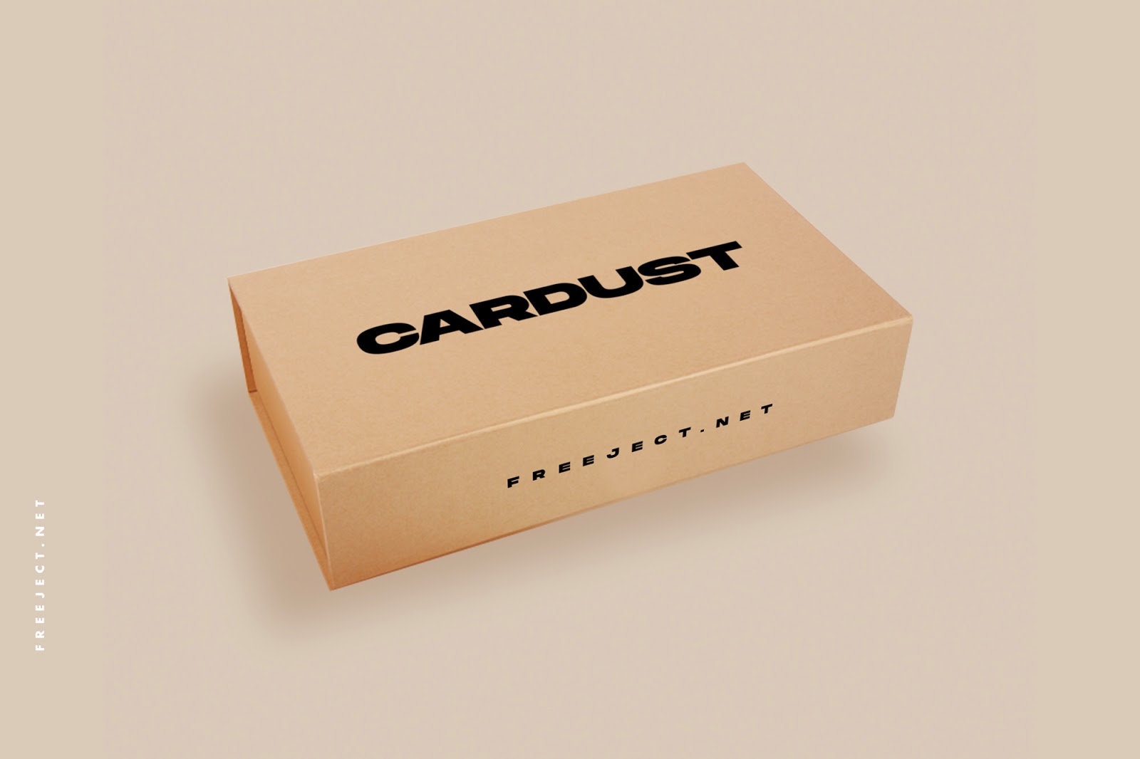 Free cardboard box mockup for packaging designs; Free Download Cardboard Box Mockup Template Psd File
