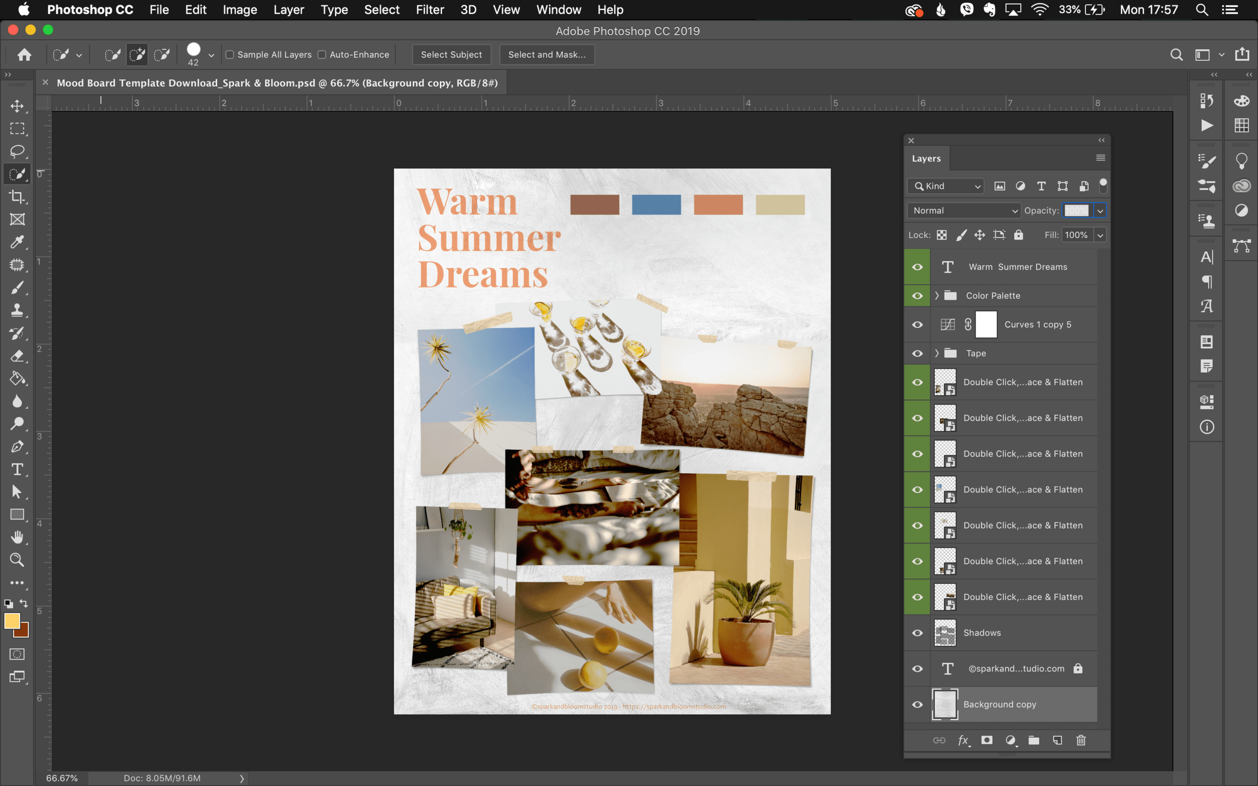 It is easily presentable on instagram, pinterest and many more. Free Moodboard Template For Photoshop Spark Bloom Mindful Brand Strategist Brand Designer For Ethical Businesses In California