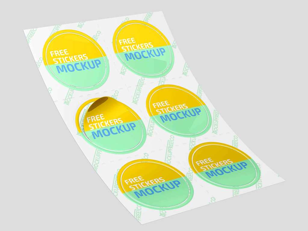 18+ Download Round Sticker Mockup Free&nbsp;Psd