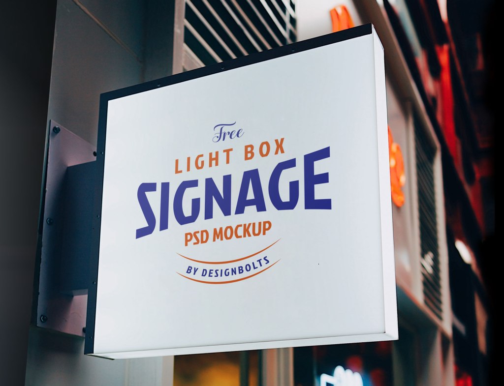 45+ Download Led Sign Mockup Free Psd