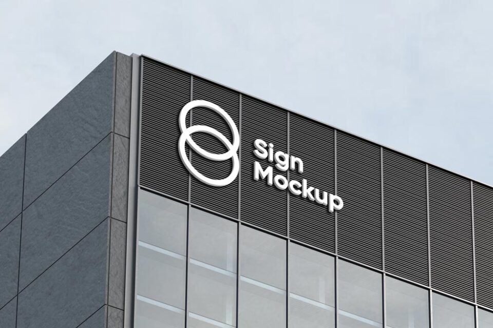 17+ Download Free Sign Board Mockup&nbsp;Psd