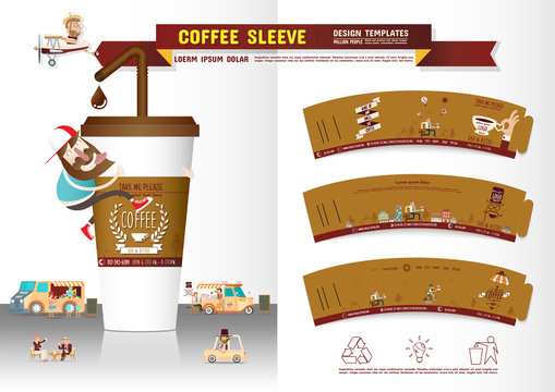 26+ Download Cup Sleeve Template Psd&nbsp;Mockup